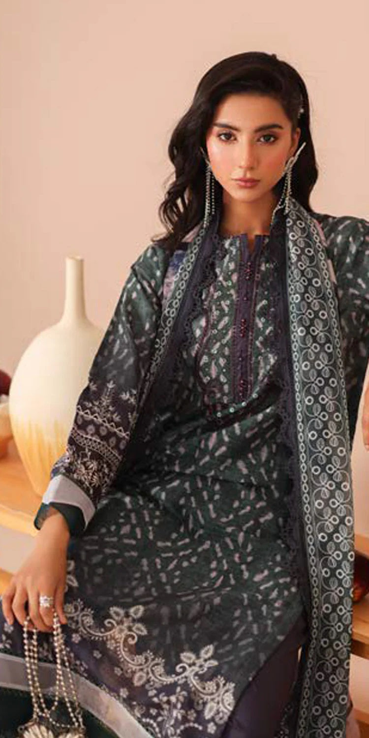 Aafreen by Riaz Art Embroidered Lawn 3 Piece Unstitched Dress - AF-240