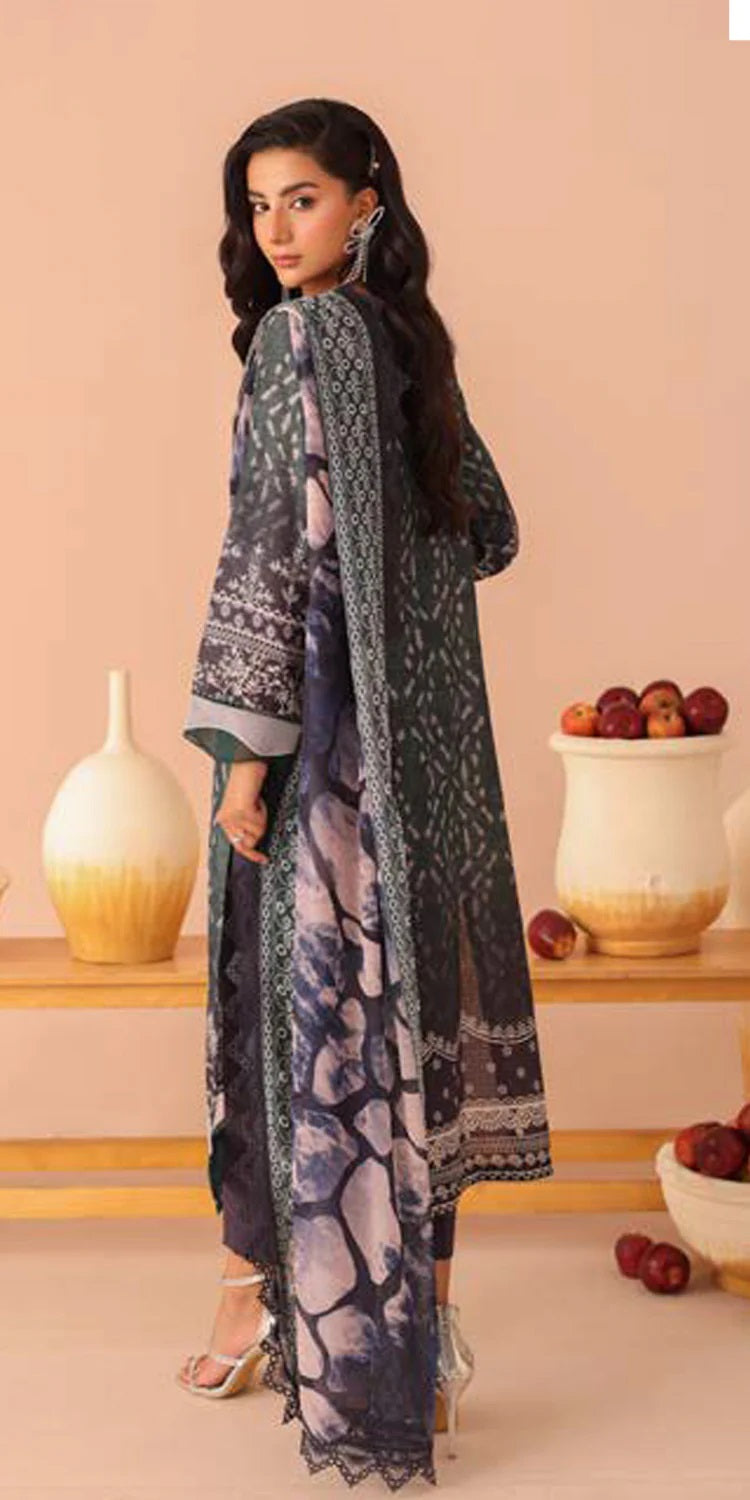 Aafreen by Riaz Art Embroidered Lawn 3 Piece Unstitched Dress - AF-240