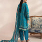 Mausummery Printed Linen 3 Piece Unstitched Dress - MPL-Amazonite