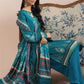 Mausummery Printed Linen 3 Piece Unstitched Dress - MPL-Amazonite