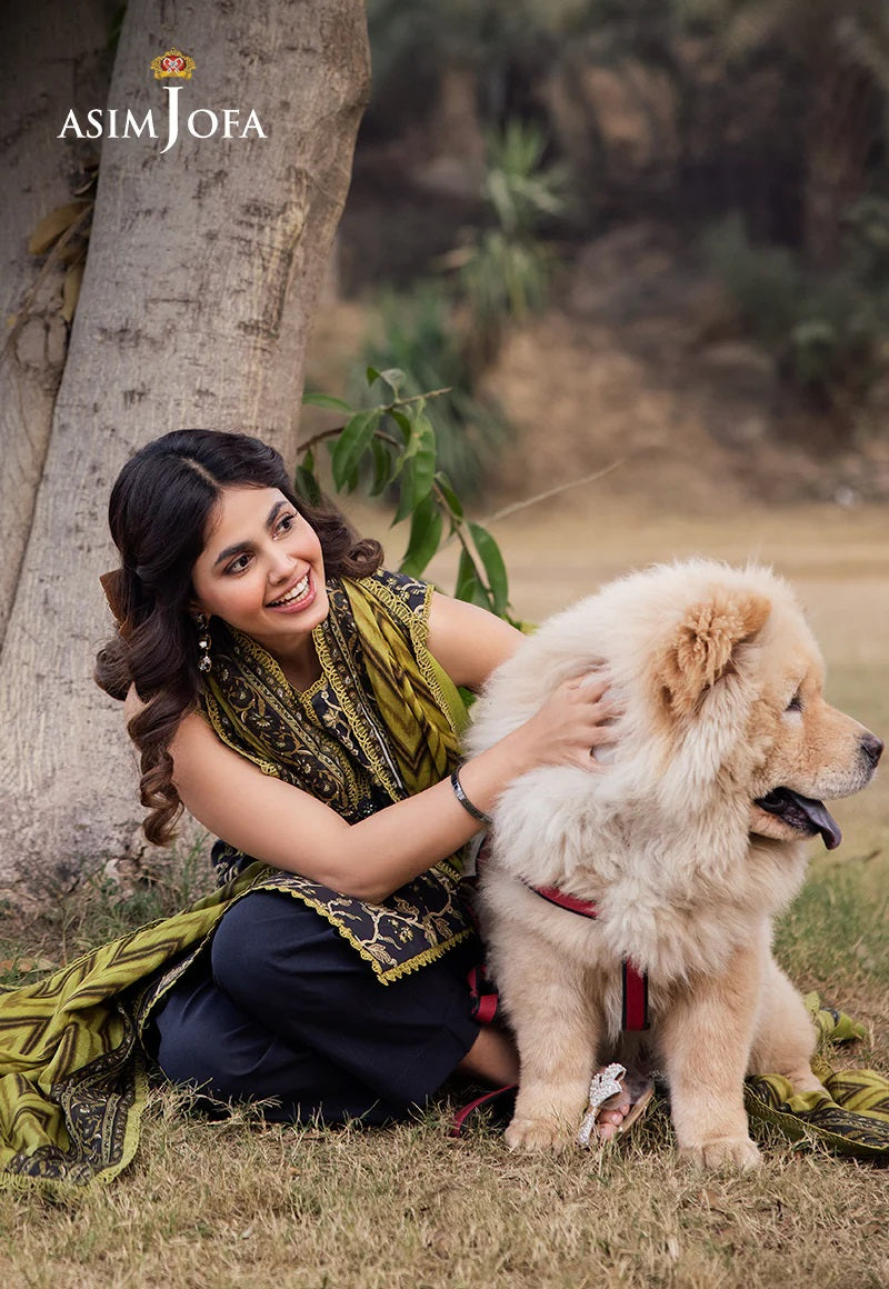 Asim Jofa Essential Printed Lawn 3 Piece Unstitched Dress - AJUBJ-26 Summer Collection