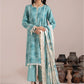 Mausummery Printed Linen 3 Piece Unstitched Dress - MPL-Beryl