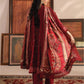 Mausummery Printed Linen 3 Piece Unstitched Dress - MPL-Carnelian