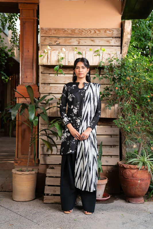 Beena by Beyond Printed Lawn 3 Piece Unstitched Dress - WUE154544