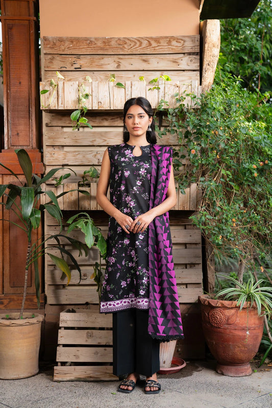 Beena by Beyond Printed Lawn 3 Piece Unstitched Dress - WUE154545