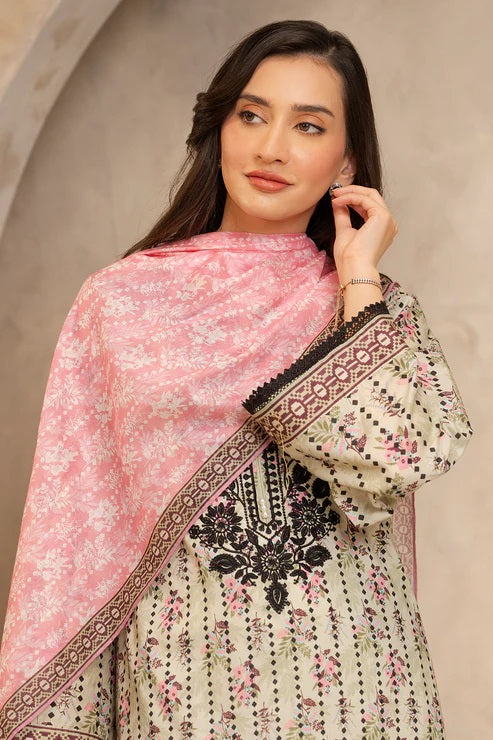 Zellbury 2pc Embroidered Lawn Shirt Dupatta - WUS25E20103 Unstitched