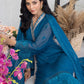 Ensembles Chiffon by Azure Embroidered Chiffon 4 Piece Unstitched Dress - ES023 Snow Breeze