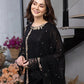 Ensembles Chiffon by Azure Embroidered Chiffon 4 Piece Unstitched Dress - ES024 Moon Spark