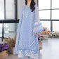 Ensembles Chiffon by Azure Embroidered Chiffon 4 Piece Unstitched Dress - ES026 Fairy Glow