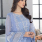 Ensembles Chiffon by Azure Embroidered Chiffon 4 Piece Unstitched Dress - ES026 Fairy Glow
