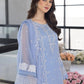 Ensembles Chiffon by Azure Embroidered Chiffon 4 Piece Unstitched Dress - ES026 Fairy Glow