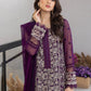 Ensembles Chiffon by Azure Embroidered Chiffon 4 Piece Unstitched Dress - ES028 Pansy Petals