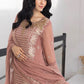 Ensembles Chiffon by Azure Embroidered Chiffon 4 Piece Unstitched Dress - ES029 Spray Rose