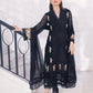 Ensembles By Azure Embroidered Chiffon Suits Unstitched 4 Piece VRES031 - Cendre Muse