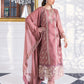 Ensembles By Azure Embroidered Chiffon Suits Unstitched 4 Piece VRES035 - Candy Blush