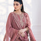 Ensembles By Azure Embroidered Chiffon Suits Unstitched 4 Piece VRES035 - Candy Blush