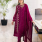 Ensembles By Azure Embroidered Chiffon Suits Unstitched 4 Piece VRES037 - Glooming Diva