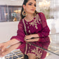 Ensembles By Azure Embroidered Chiffon Suits Unstitched 4 Piece VRES037 - Glooming Diva