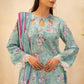Zellbury 2pc Embroidered Lawn Shirt Dupatta - WUS25E20021