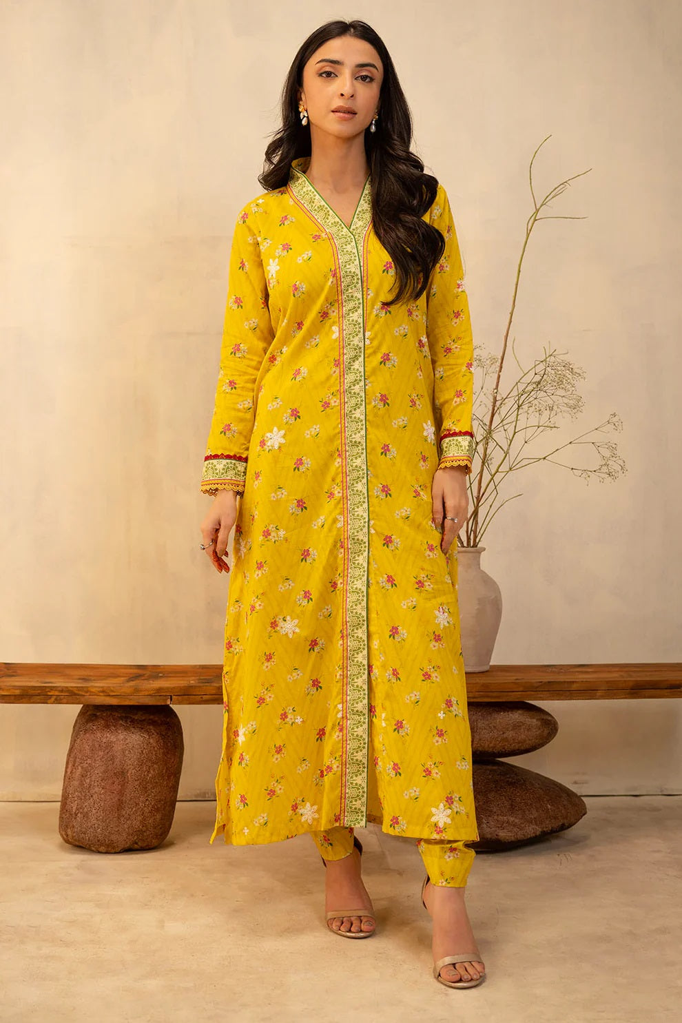 Zellbury 2pc Embroidered Lawn Shirt Trouser - WUS25E20098