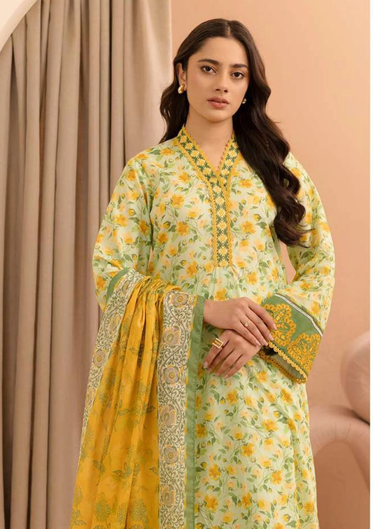 Zellbury 2pc Embroidered Lawn Shirt Dupatta - WUS25E20104