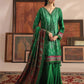 Mausummery Printed Linen 3 Piece Unstitched Dress - MPL-Emerald