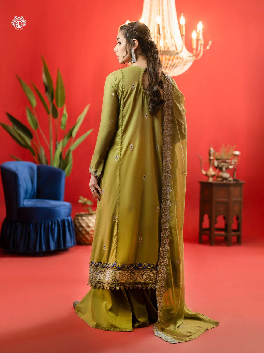 BELLA BREEZ EMBROIDERED LAWN UNSTITCHED 3 PIECE SUIT - GBB2401A12
