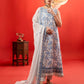 BELLA BREEZ EMBROIDERED LAWN UNSTITCHED 3 PIECE SUIT - GBB2401A4