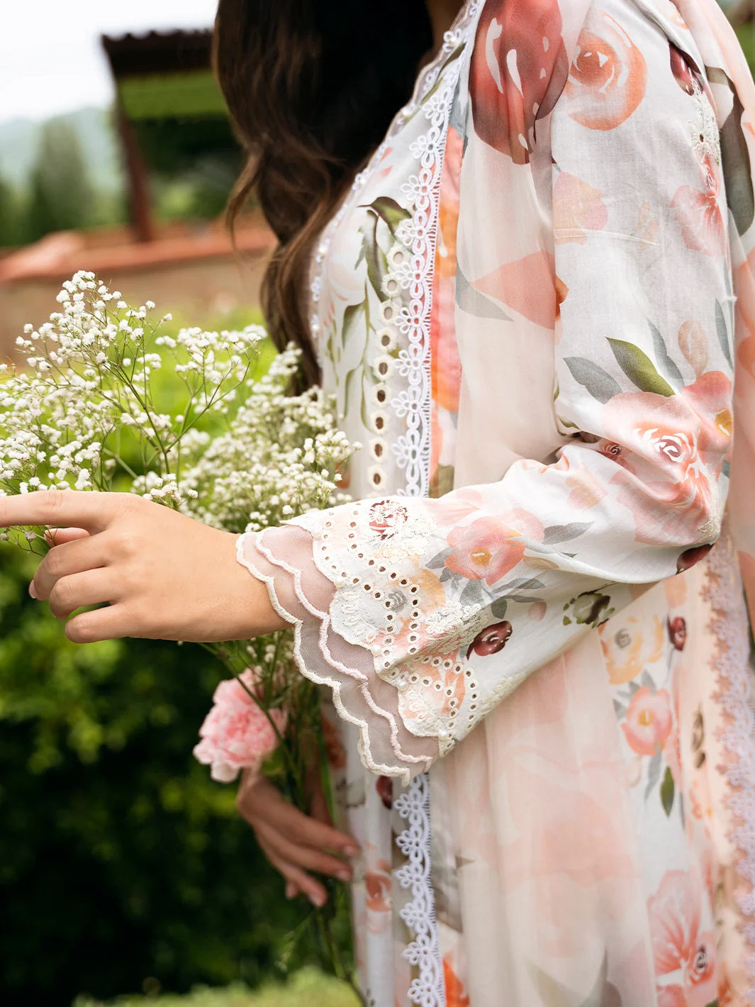 Secret Garden by Izel Embroidered Lawn 3pc Unstitched Dress - GLC-2425 Cosmos