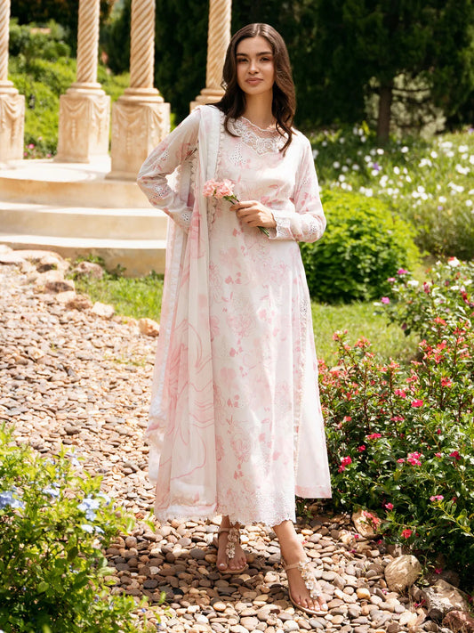 Secret Garden by Izel Embroidered Lawn 3pc Unstitched Dress - GLC-2426 Kerria