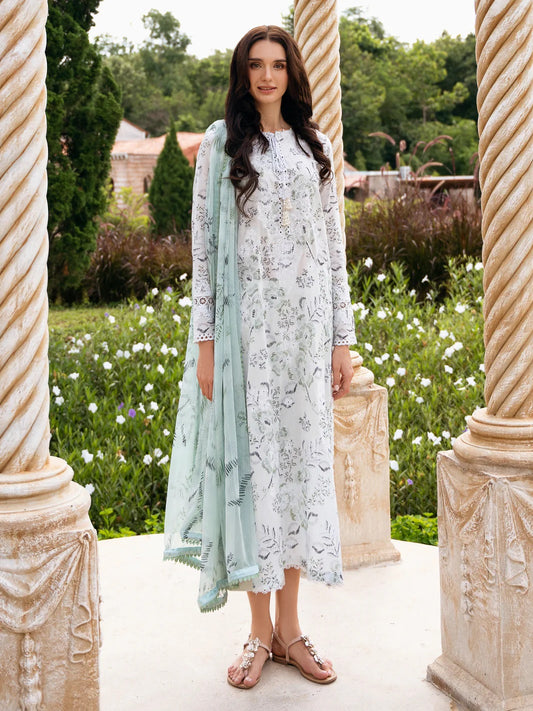 Secret Garden by Izel Embroidered Lawn 3pc Unstitched Dress - GLC-2428 Scarlet