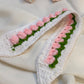 Crochet Tulip Headband- Pink Tulip