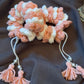 Crochet Jasmine Gajra- Pink & White