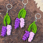 Crocheted Lavender Keychain