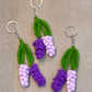 Crocheted Lavender Keychain
