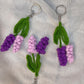 Crocheted Lavender Keychain