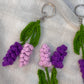 Crocheted Lavender Keychain