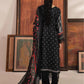 Mausummery Printed Linen 3 Piece Unstitched Dress - MPL-Noir