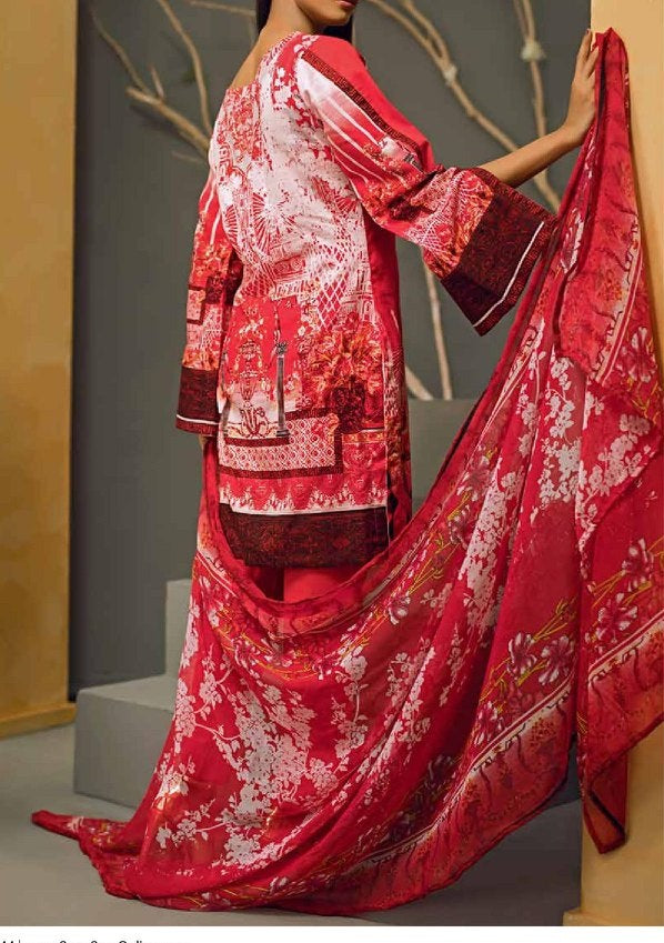 Salitex Silkoria Embroidered Lawn Unstitched 3 Piece Suit - RC-129B