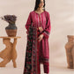Mausummery Printed Linen 3 Piece Unstitched Dress - MPL-Ruby