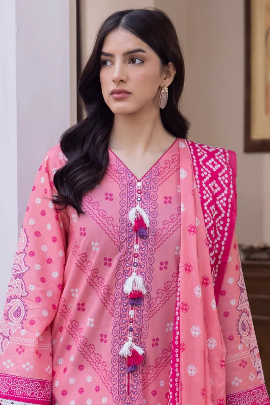 Zellbury 2pc Printed Lawn Shirt Dupatta - WUS24X21014 Unstitched