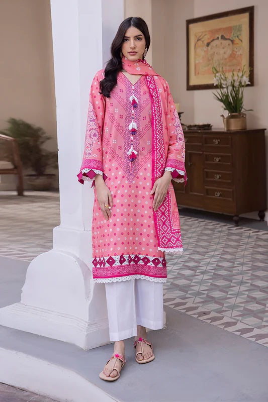 Zellbury 2pc Printed Lawn Shirt Dupatta - WUS24X21014 Unstitched