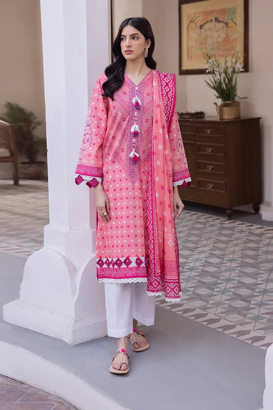 Zellbury 2pc Printed Lawn Shirt Dupatta - WUS24X21014 Unstitched