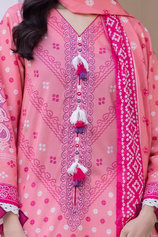 Zellbury 2pc Printed Lawn Shirt Dupatta - WUS24X21014 Unstitched