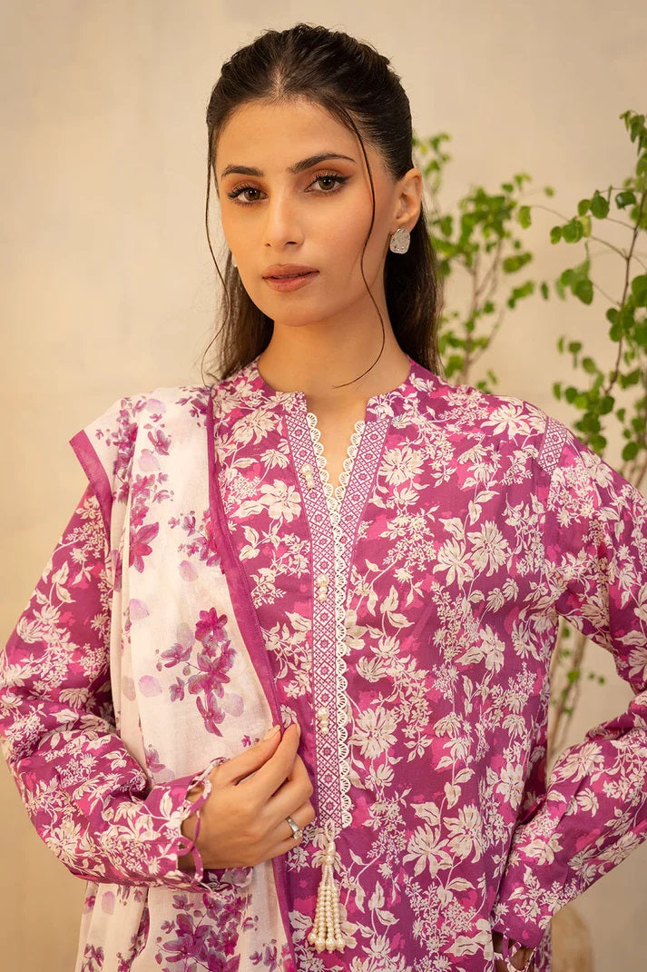 Zellbury 2pc Printed Lawn Shirt Dupatta - WUS25X20005 Unstitched
