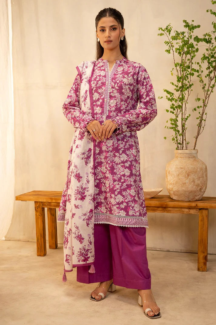 Zellbury 2pc Printed Lawn Shirt Dupatta - WUS25X20005 Unstitched