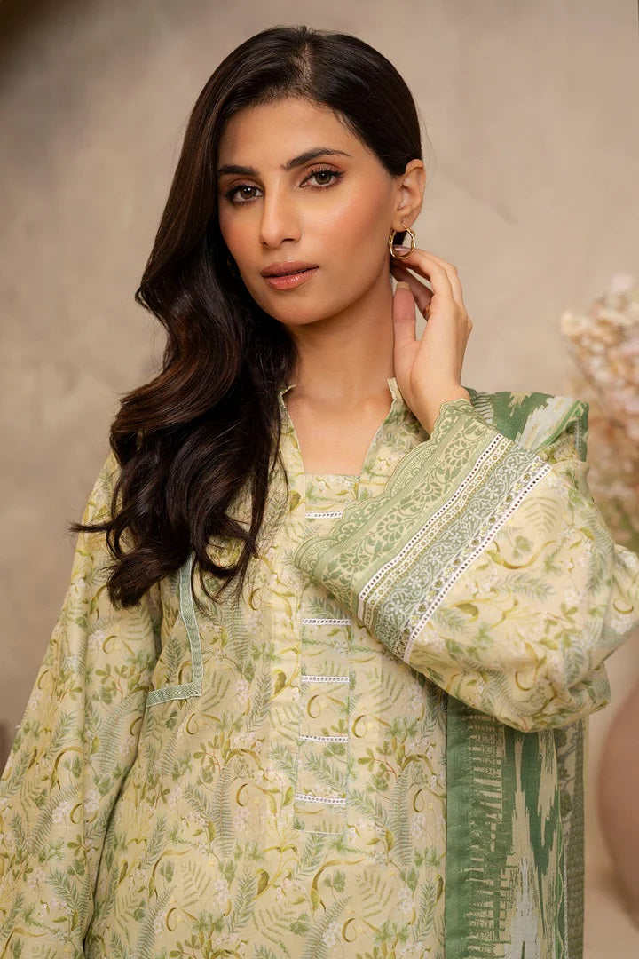 Zellbury 2pc Printed Lawn Shirt Dupatta - WUS25X20006 Unstitched