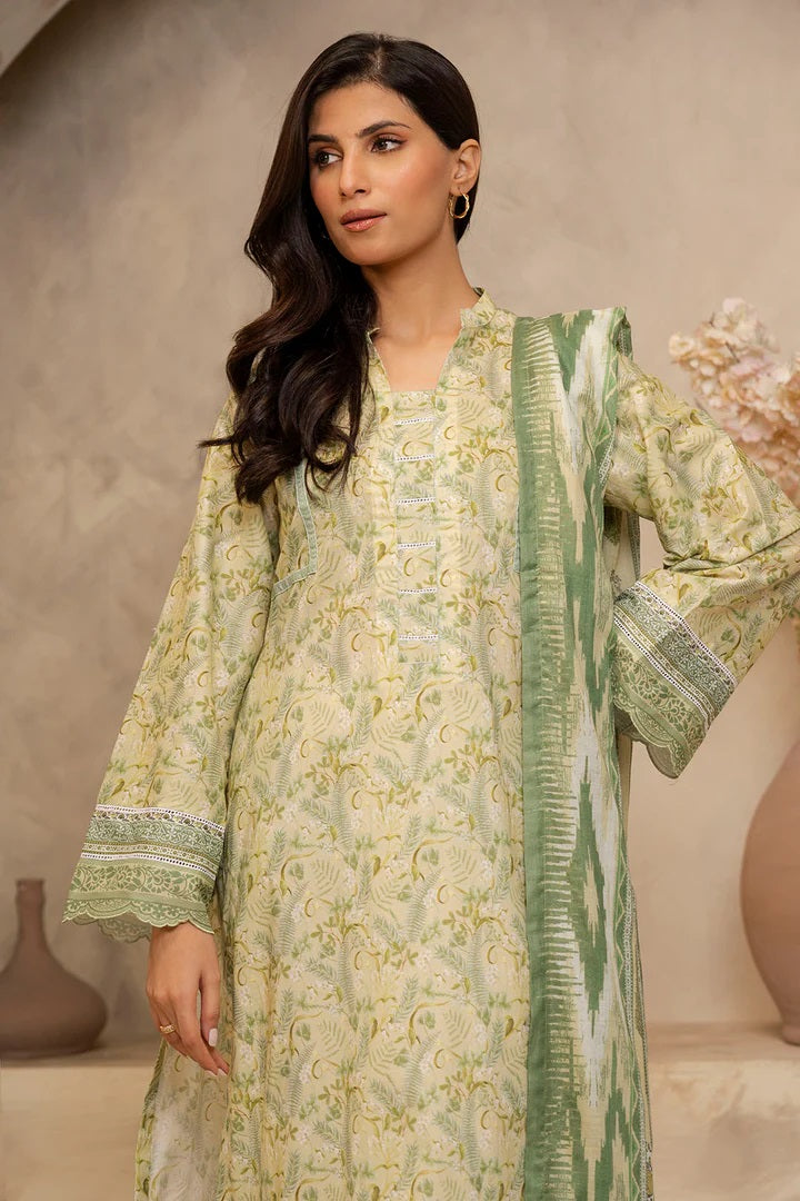 Zellbury 2pc Printed Lawn Shirt Dupatta - WUS25X20006 Unstitched