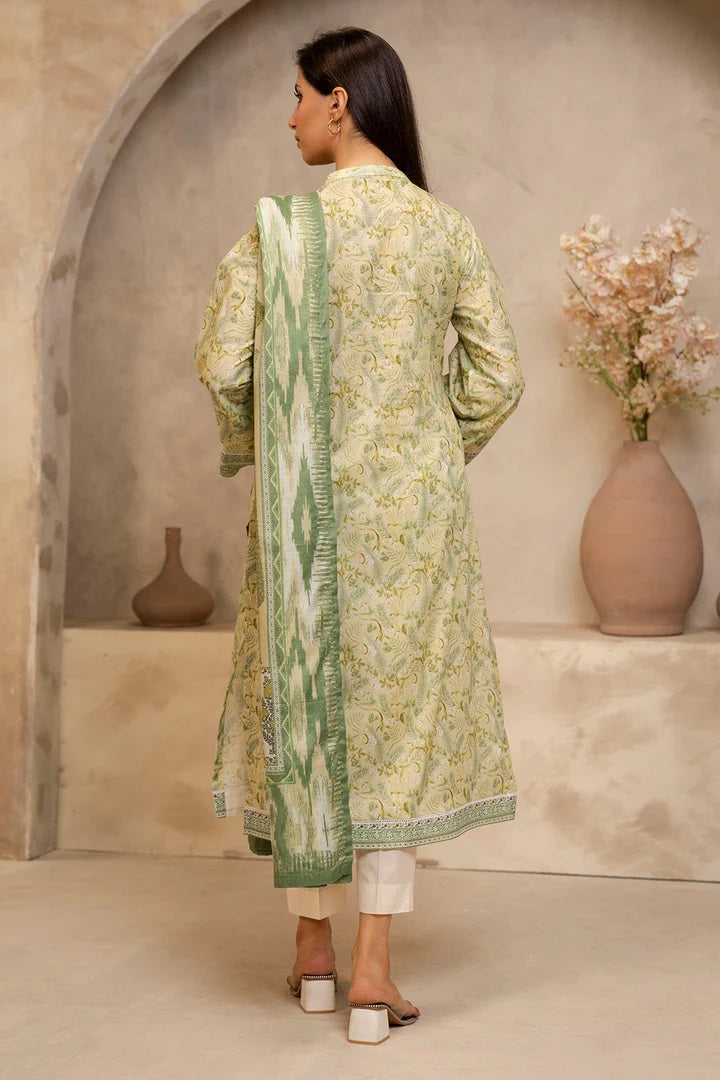Zellbury 2pc Printed Lawn Shirt Dupatta - WUS25X20006 Unstitched