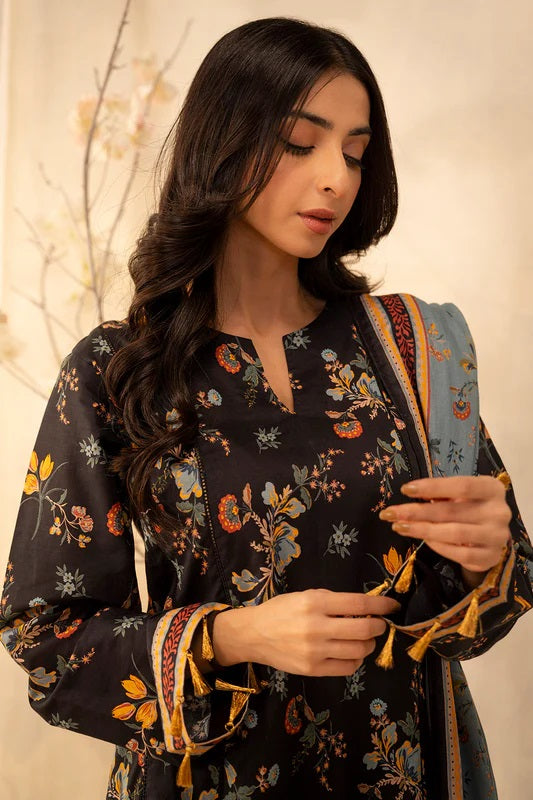 Zellbury 2pc Printed Lawn Shirt Dupatta - WUS25X20007 Unstitched